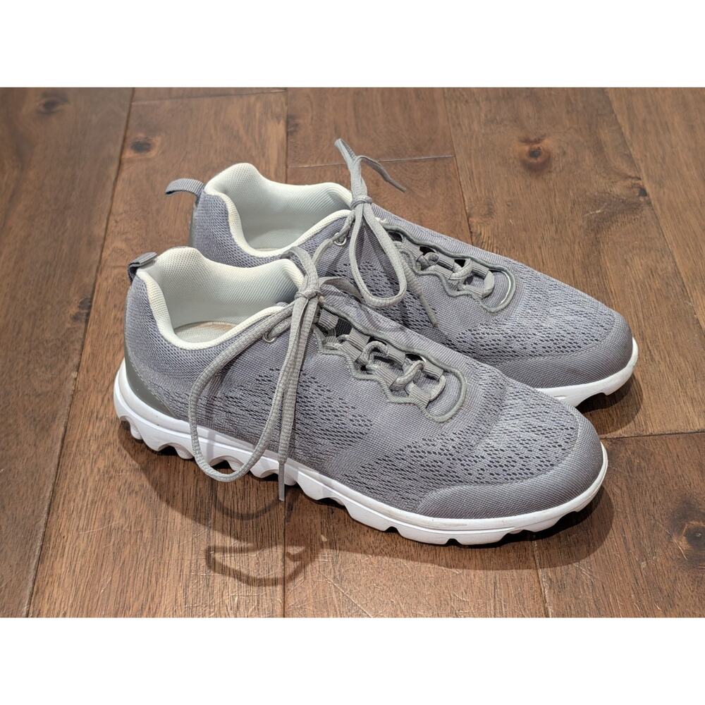 Propét TravelActiv Sneakers Womens Sz 9 Gray Comfort Lightweight Walking Shoes